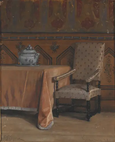 Zamek Gripsholm, sala rady, Oscar Björck