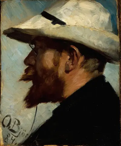 Porträt von P.S. Krøyer von Oscar Björck