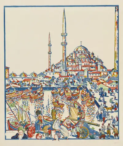 Constantinople (with Hagia Sophia), Oskar Laske