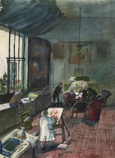Das Atelier Oskar Laskes in Wien, Oskar Laske