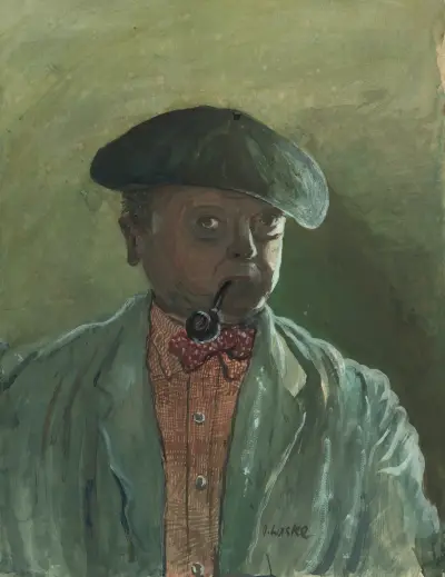 Selbstbildnis, Oskar Laske