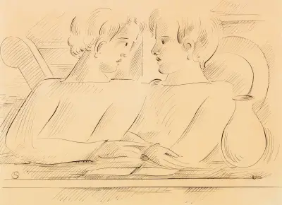 Duo, 1936 – Nr. 2 von Oskar Schlemmer
