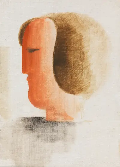 Kopf nach links von Oskar Schlemmer