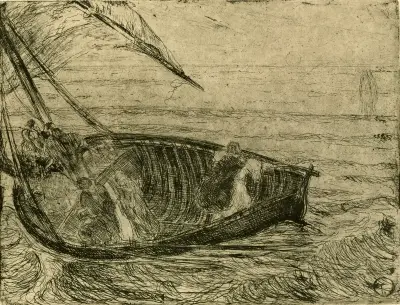 Kristus går på vattnet, Henry Ossawa Tanner