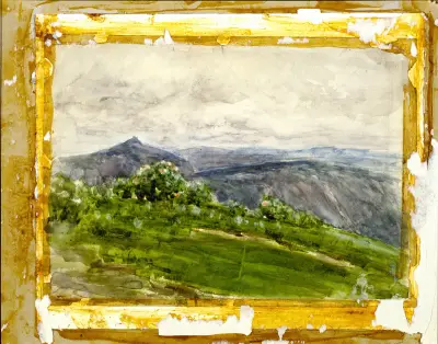 Horská krajina, vysočina, Severní Karolína, Henry Ossawa Tanner