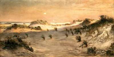 Písečné duny při západu slunce, Atlantic City, Henry Ossawa Tanner