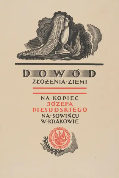 Beweis der Erdbringung auf den Piłsudski-Hügel von Stanisław Ostoja-Chrostowski