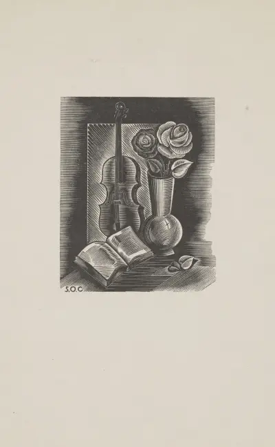 Stillleben mit Violine von Stanisław Ostoja-Chrostowski