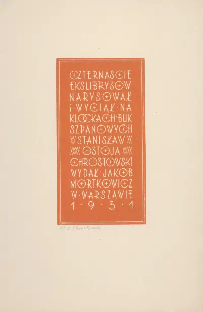 Buchumschlag für Mieczysław Treter von Stanisław Ostoja-Chrostowski