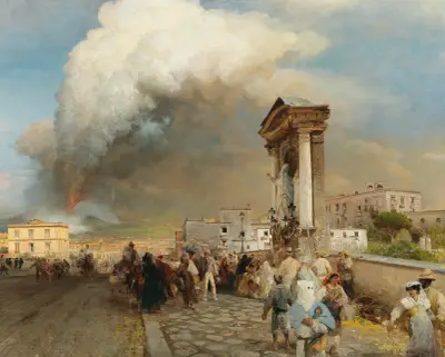 Ausbruch des Vesuv, Oswald Achenbach