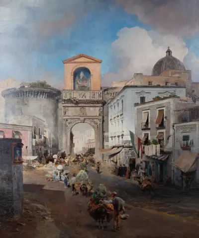 Going To Market, Oswald Achenbach