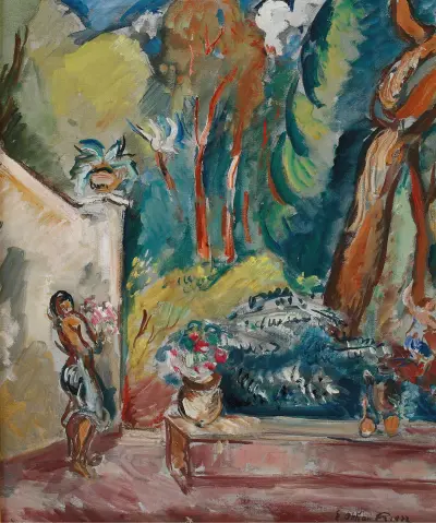 Jardin Des Jarres av Emile Othon Friesz