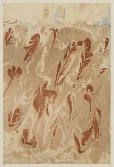 Marmorpapier, 1894 – nr 10 av Otto Eckmann