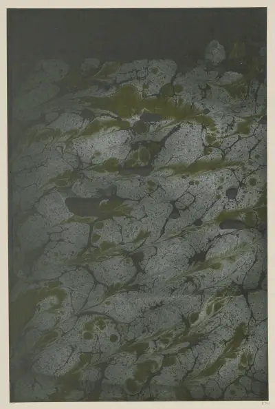 Marmorpapier, 1894 – nr 12 av Otto Eckmann