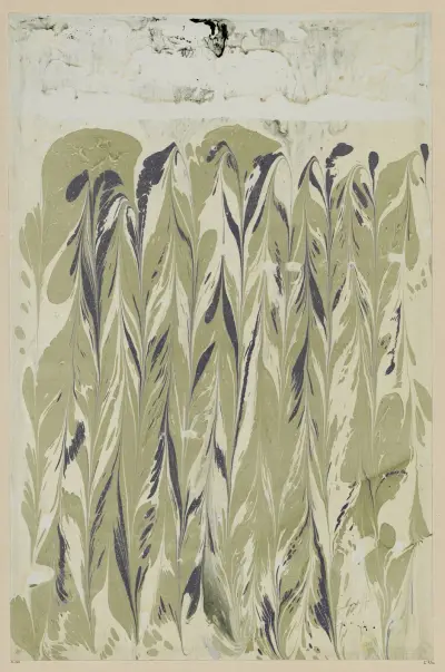 Marmorpapier, 1894 – nr 14 av Otto Eckmann