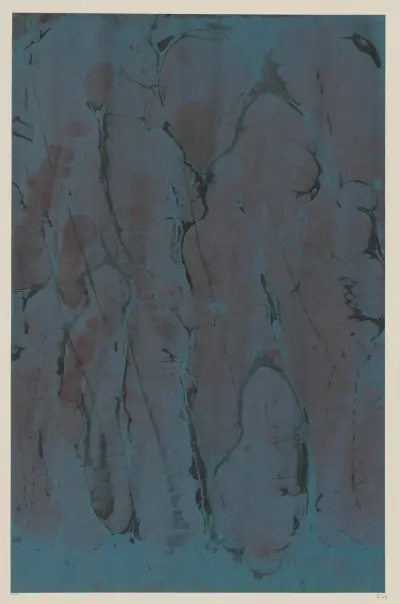 Marmorpapier, 1894 – nr 15 av Otto Eckmann