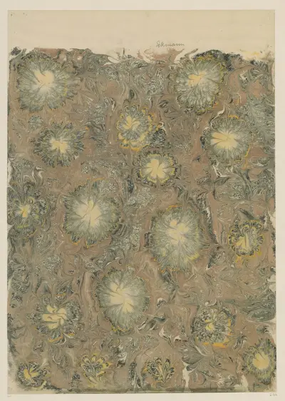 Marmorpapier, 1894 – nr 2 av Otto Eckmann