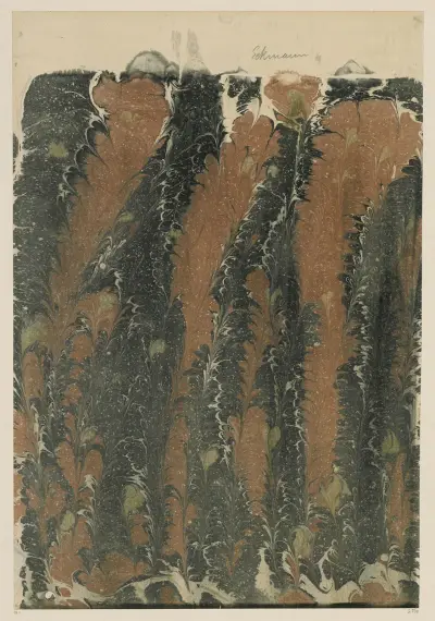 Marmorpapier, 1894 – nr 3 av Otto Eckmann