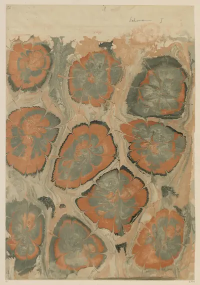 Marmorpapier, 1894 – nr 5 av Otto Eckmann