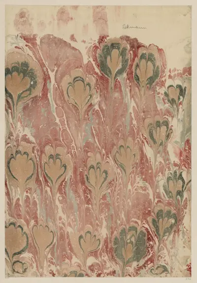 Marmorpapier, 1894 – nr 6 av Otto Eckmann