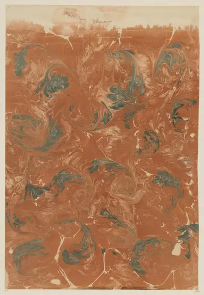 Marmorpapier, 1894 – nr 7 av Otto Eckmann