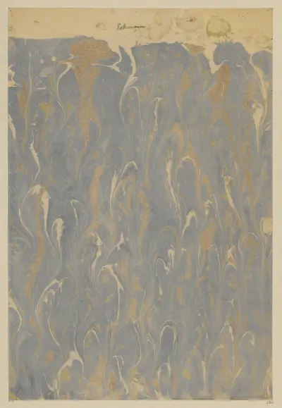 Marmorpapier, 1894 – nr 9 av Otto Eckmann