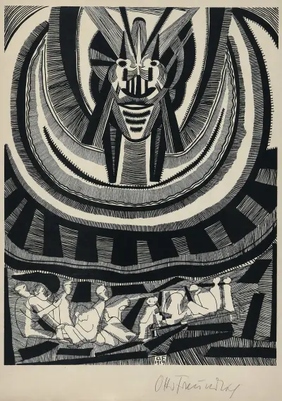Die Zeichen Pl.6 von Otto Freundlich