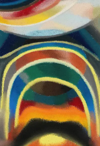 Lichtkreise (Kosmischer Regenbogen) von Otto Freundlich