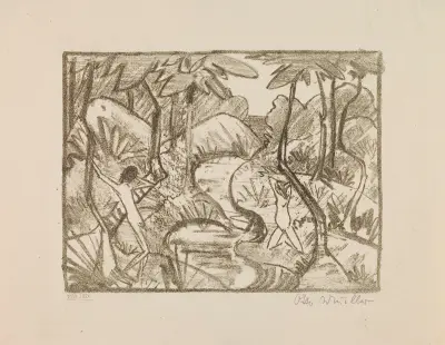 Forest Landscape av Otto Mueller
