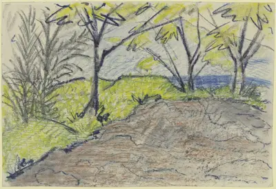 Landscape av Otto Mueller