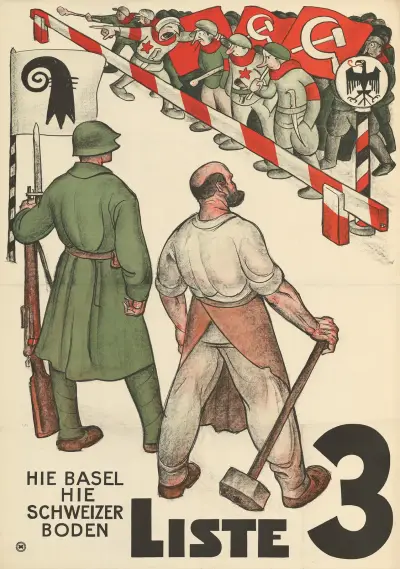 Hie Basel – hie Schweizer Boden – Liste 3 von Otto Plattner