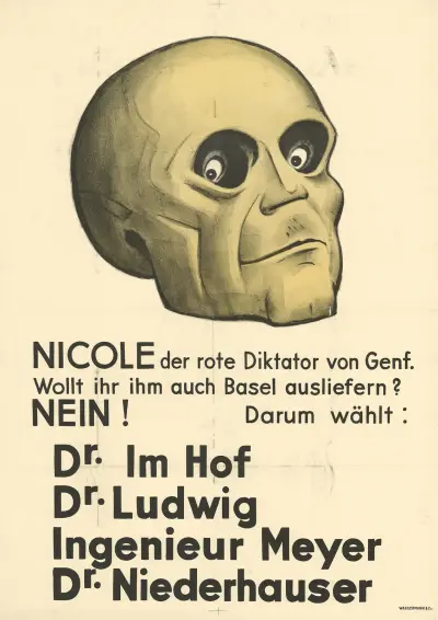 Nicole der rote Diktator von Genf. Wollt ihr ihm auch Basel ausliefern von Otto Plattner