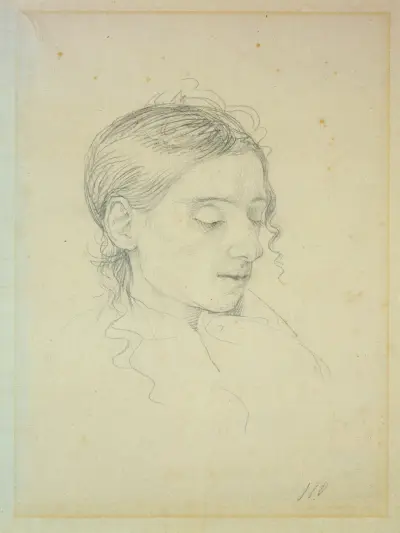 Kopfstudie der Sophia Sieveking av Philipp Otto Runge