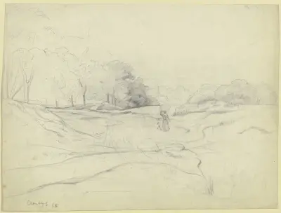 Ansicht der Umgebung von Kronberg av Otto Scholderer