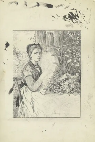 Flower arranger av Otto Scholderer