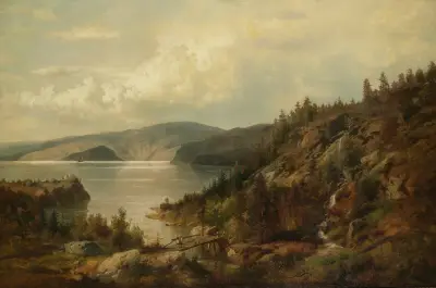 The Old Bridge av Hermann Ottomar Herzog