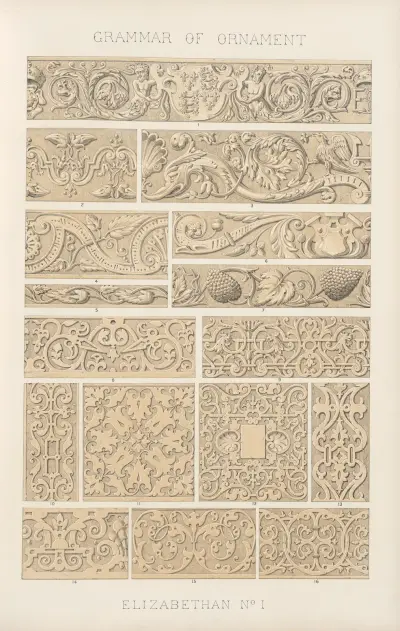 Elizabethan No. 1, 1856 av Owen Jones