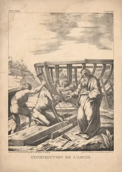 Construction de l’arche, P. Bineteau