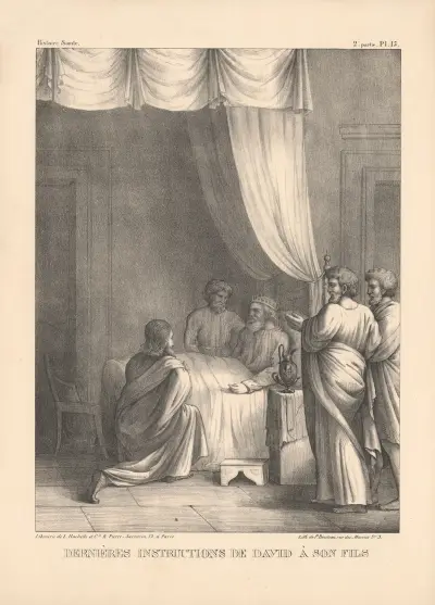 Dernieres instructions de David a son fils, P. Bineteau