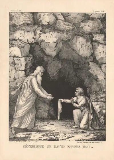 Generosite de David envers Saul, P. Bineteau