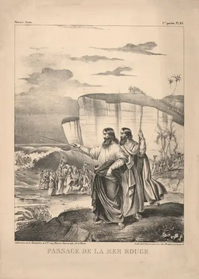 Passage de la mer Rouge, P. Bineteau