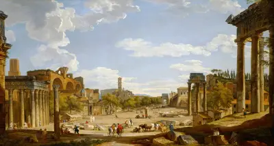 Blick auf das Forum Romanum von Giovanni Paolo Panini