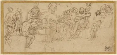 Kristus predikar i templet, Paolo Veronese