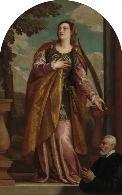 Svatá Lucie a donátor, Paolo Veronese