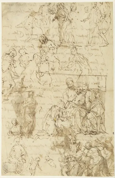 Mystické zasnoubení svaté Kateřiny a další studie, Paolo Veronese