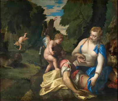Venuše oplakává Adónise, Paolo Veronese