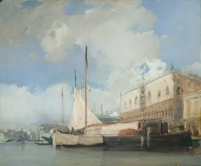 The Doge’s Palace, Venice av Richard Parkes Bonington