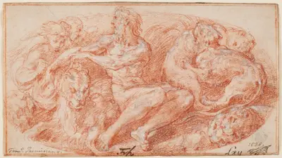 Daniel in the lion’s den, 1531 – Nr. 2 von Parmigianino