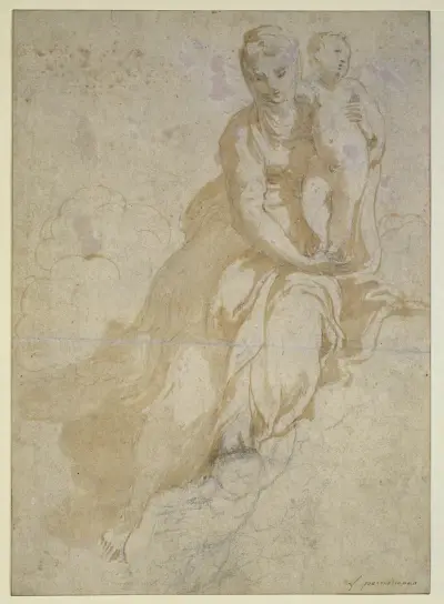 Study of the Madonna and Child von Parmigianino
