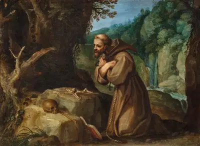 Svatý František z Assisi v meditaci, Paul Bril